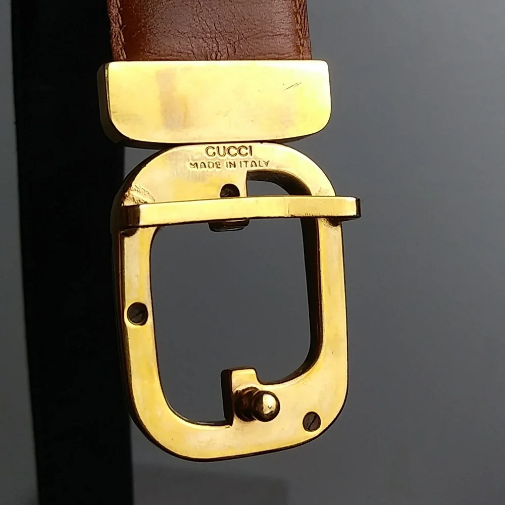 Gucci Belt Made In Italy Women's Belt Size 29 - 100/40 Black/Brown - Picture 9 of 17